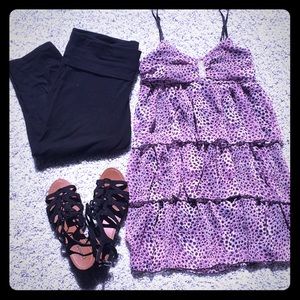 Leopard print flowy top